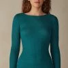Wool And Silk Long-Sleeved Crew-Neck Max Top 1 Wool And Silk Long-Sleeved Crew-Neck Max Top -intimissimi shop CLD49H4572 FI
