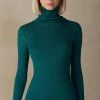Long-sleeve High-Neck Tubular Top In Wool And Silk 1 Long-sleeve High-Neck Tubular Top In Wool And Silk -intimissimi shop CLD49T4572 FI
