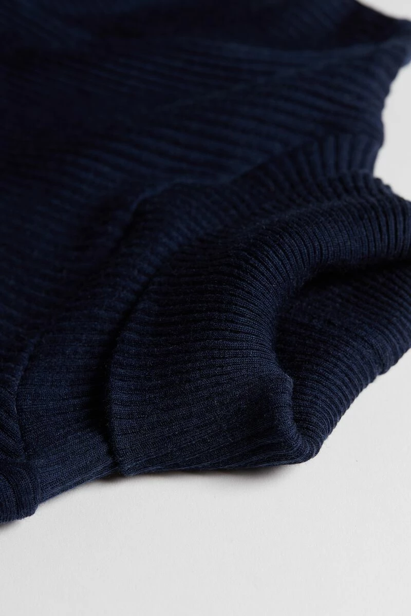 Long-sleeve High-Neck Tubular Top In Wool And Silk 8 Long-sleeve High-Neck Tubular Top In Wool And Silk - Image 6