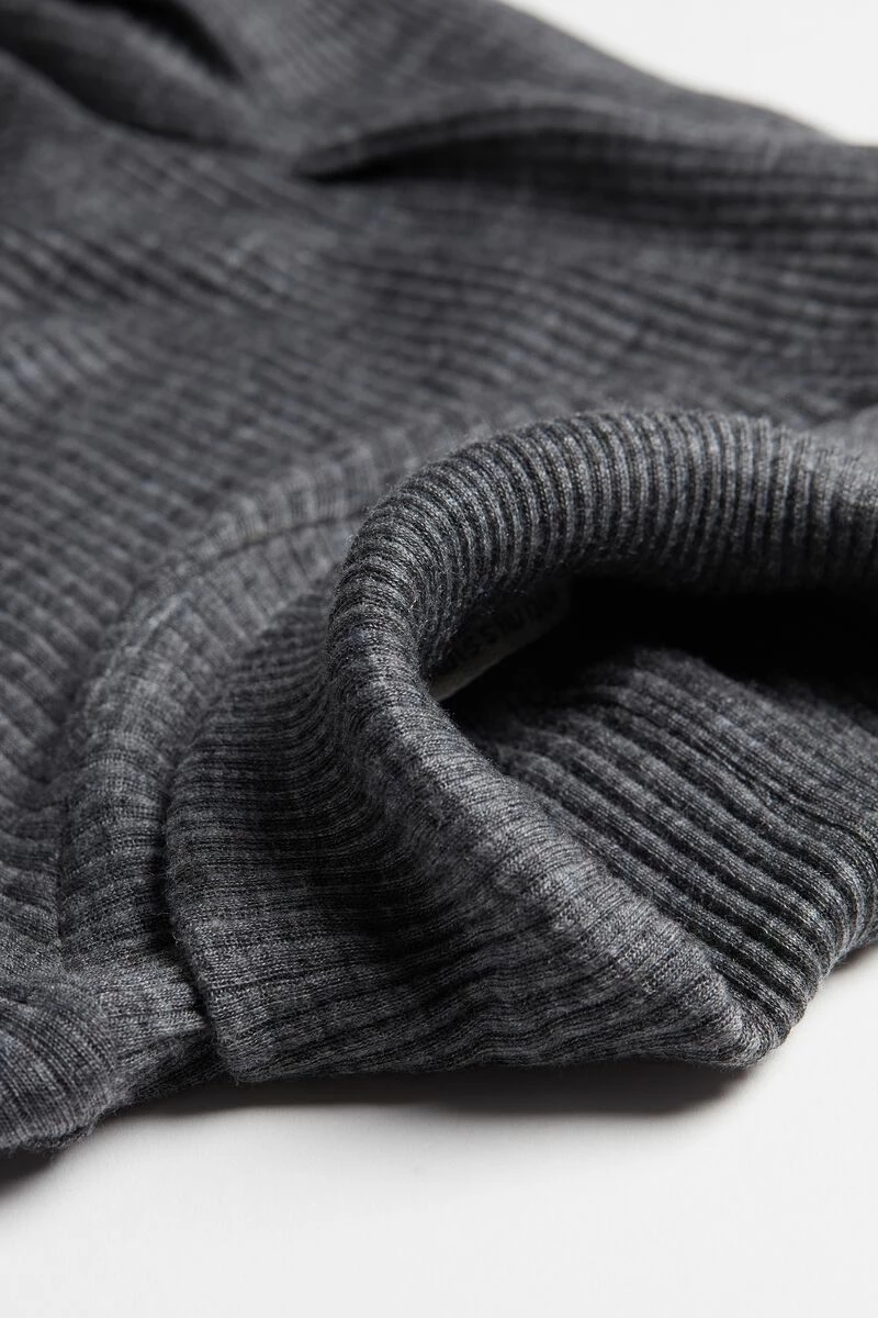 Long-sleeve High-Neck Tubular Top In Wool And Silk 9 Long-sleeve High-Neck Tubular Top In Wool And Silk - Image 7