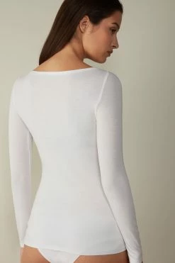 Boat-Neck Micromodal Top 13 Boat-Neck Micromodal Top -intimissimi shop CLD58C7478 BI