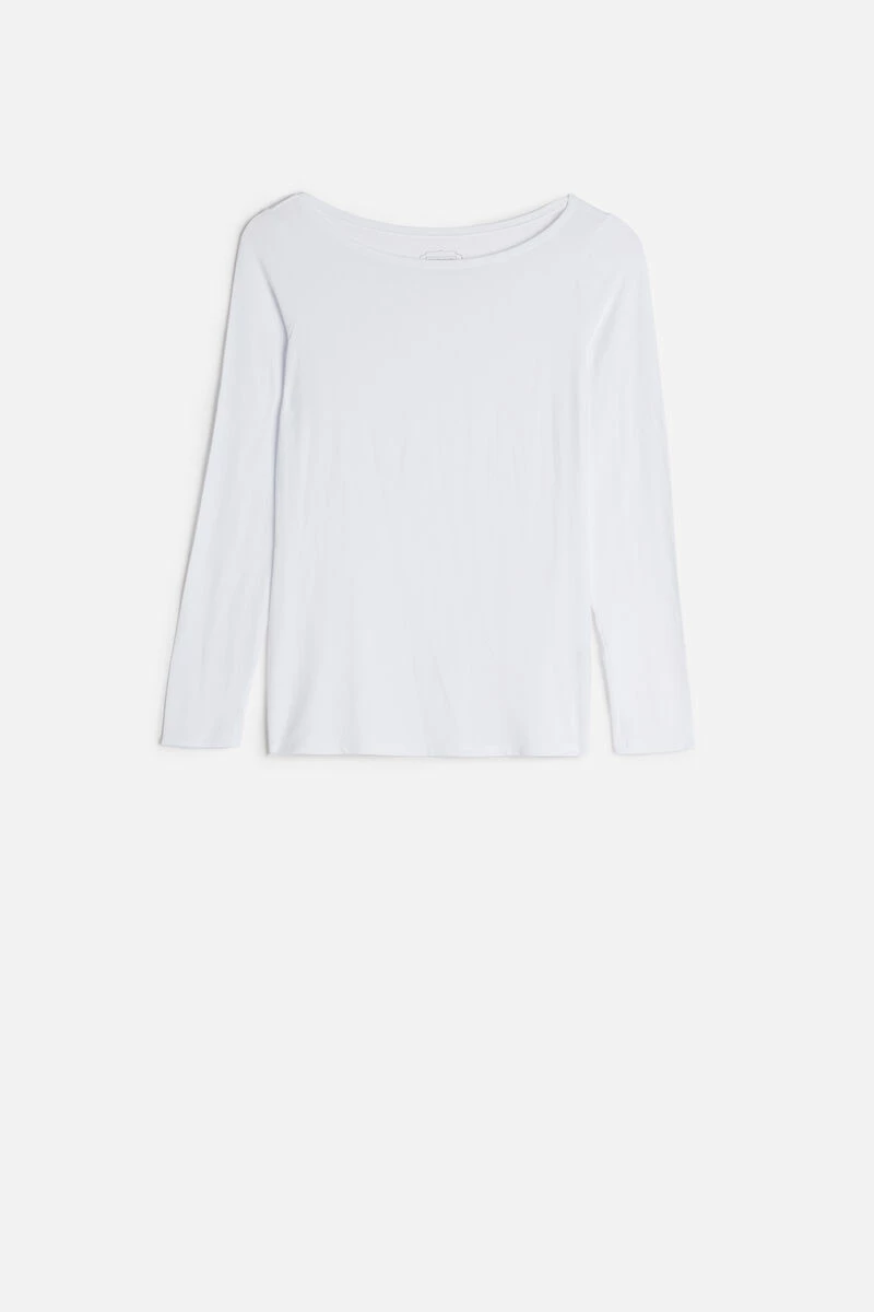 Boat-Neck Micromodal Top 8 Boat-Neck Micromodal Top - Image 6