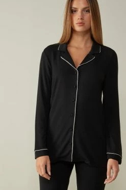Long-Sleeve Micromodal Jacket