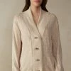 Winter Braid Jacquard Long-Sleeved Cardigan 1 Winter Braid Jacquard Long-Sleeved Cardigan -intimissimi shop CLD905A2106 FI