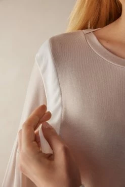 Simple Elegance Long-Sleeved Modal Jumper -intimissimi shop CLD911227J DT1W