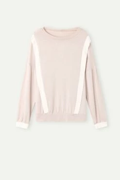 Simple Elegance Long-Sleeved Modal Jumper -intimissimi shop CLD911227J F