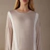 Simple Elegance Long-Sleeved Modal Jumper 2 Simple Elegance Long-Sleeved Modal Jumper -intimissimi shop CLD911227J FI