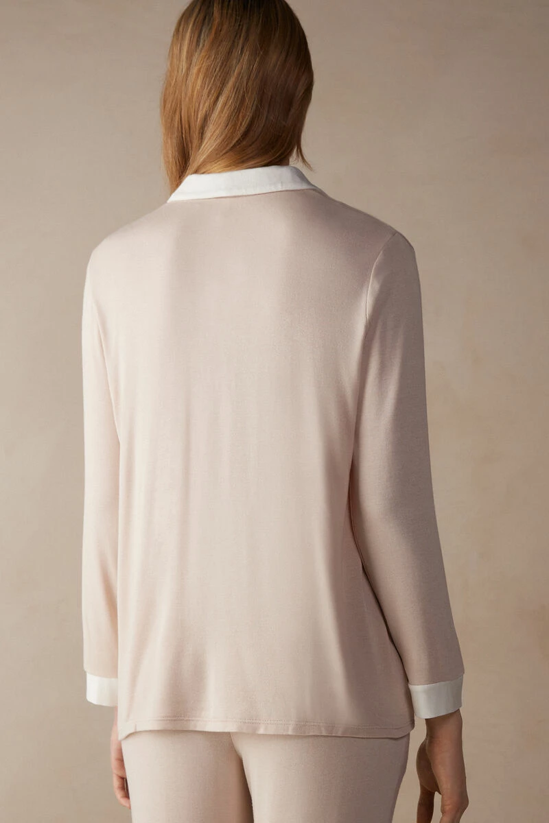 Simple Elegance Button-Down Modal Top 7 Simple Elegance Button-Down Modal Top - Image 5