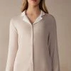 Simple Elegance Button-Down Modal Top 1 Simple Elegance Button-Down Modal Top -intimissimi shop CLD911A227J FI