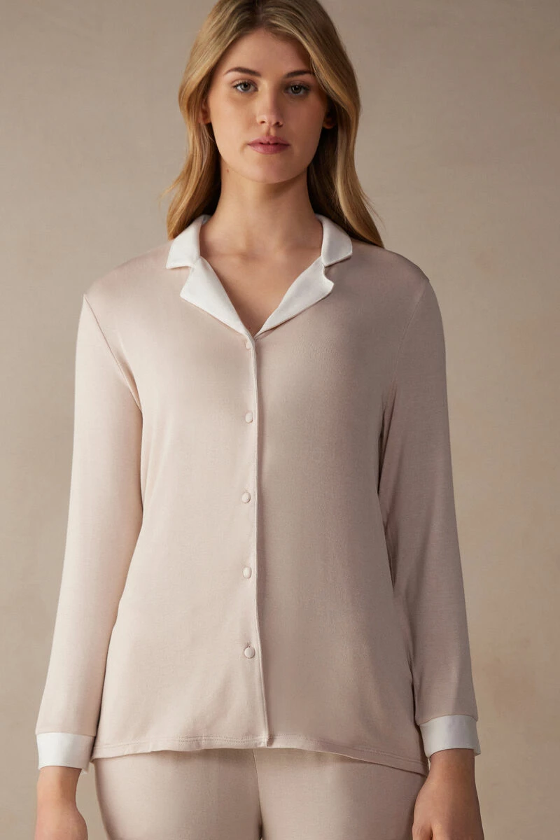 Simple Elegance Button-Down Modal Top 3 Simple Elegance Button-Down Modal Top