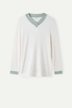 Lost In Fields V-neck Modal Top 14 Lost In Fields V-neck Modal Top -intimissimi shop CLD913612I F