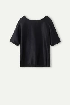 Short-Sleeved Silk And Modal Top -intimissimi shop CM162M019 F