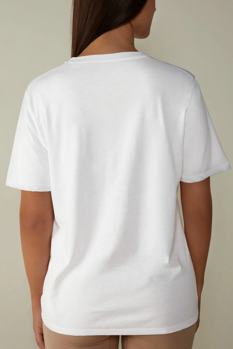 Short-Sleeved Supima® Cotton Top 7 Short-Sleeved Supima® Cotton Top - Image 5