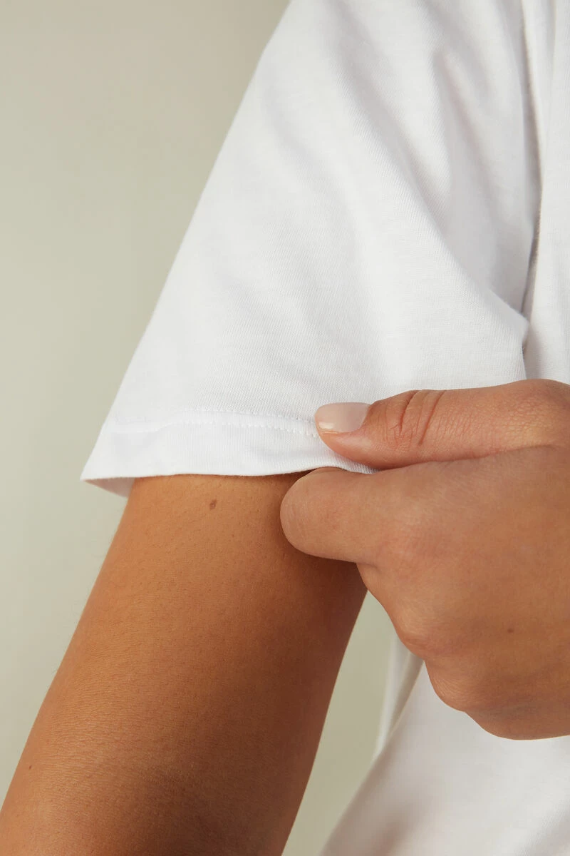 Short-Sleeved Supima® Cotton Top 6 Short-Sleeved Supima® Cotton Top - Image 4