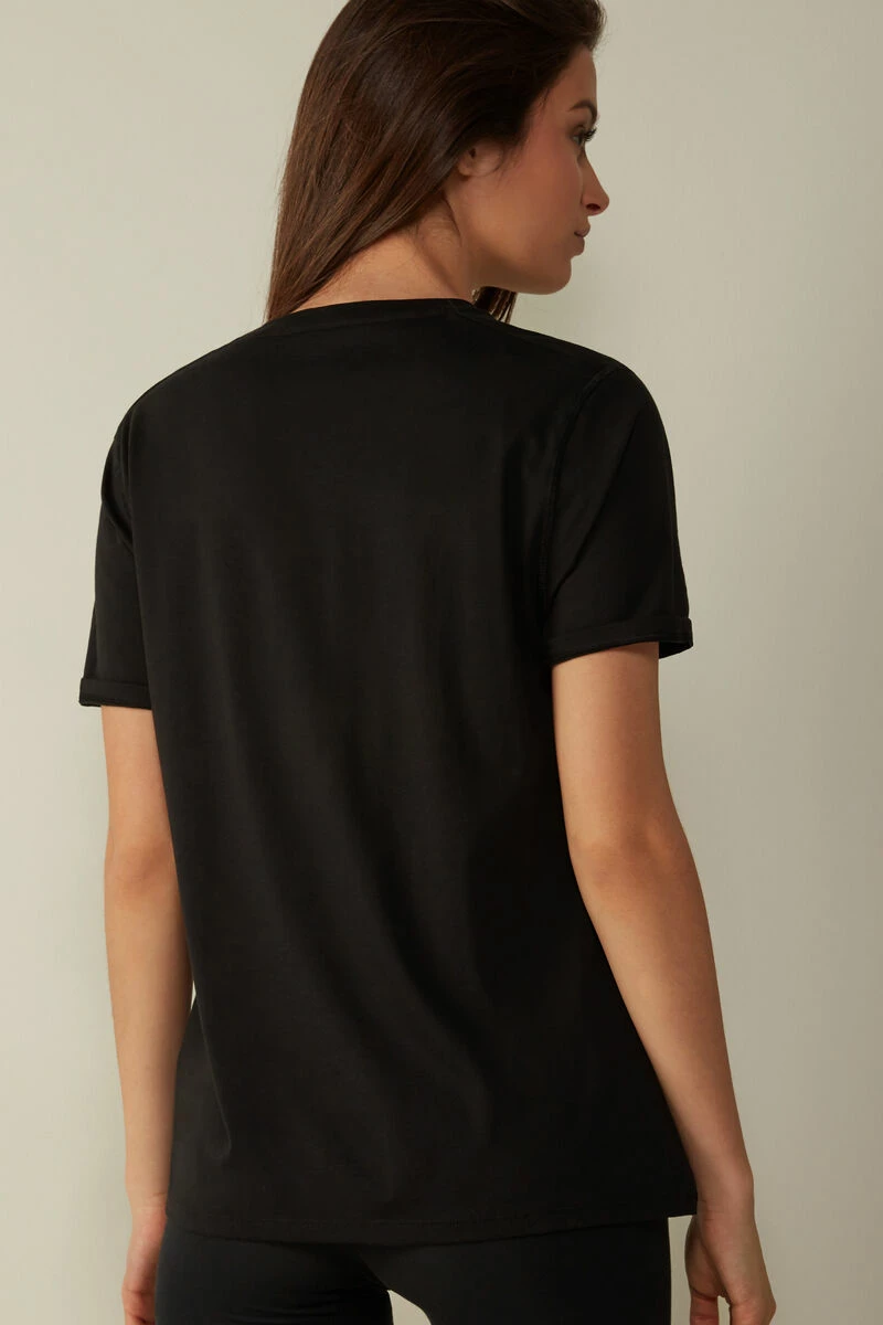Short-Sleeved Supima® Cotton Top 6 Short-Sleeved Supima® Cotton Top - Image 4