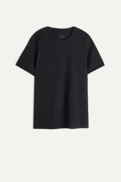 Short-Sleeved Supima® Cotton Top 12 Short-Sleeved Supima® Cotton Top -intimissimi shop CMD12O019 F