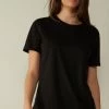 Short-Sleeved Supima® Cotton Top 1 Short-Sleeved Supima® Cotton Top -intimissimi shop CMD12O019 FI