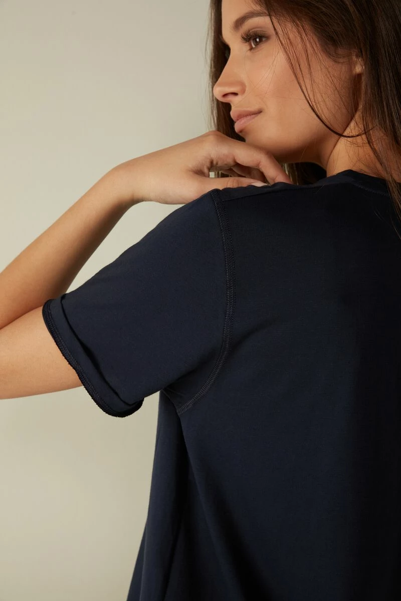 Short-Sleeved Supima® Cotton Top 6 Short-Sleeved Supima® Cotton Top - Image 4