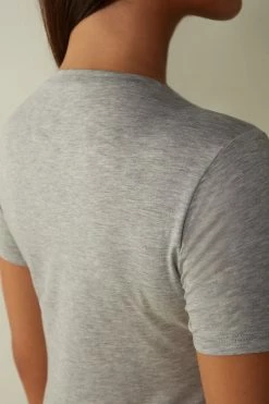 Short-Sleeve T-shirt In Ultrafresh Supima® Cotton -intimissimi shop CMD12W031 DT2W