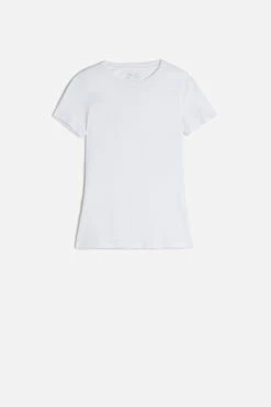 Short-Sleeve T-shirt In Ultrafresh Supima® Cotton 14 Short-Sleeve T-shirt In Ultrafresh Supima® Cotton -intimissimi shop CMD12W 001 F