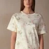 Scent Of Roses Short-Sleeved Cotton Top 1 Scent Of Roses Short-Sleeved Cotton Top -intimissimi shop CMD2484205J FI