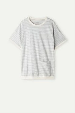 Casual Sunday Short-Sleeved Top 12 Casual Sunday Short-Sleeved Top -intimissimi shop CMD908224J F