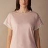Soft Spring Short-Sleeved Cotton Top 2 Soft Spring Short-Sleeved Cotton Top -intimissimi shop CMD909234J FI