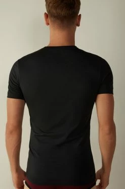 Stretch Supima® Cotton T-Shirt -intimissimi shop CMU12A019 BI