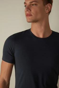 Stretch Supima® Cotton T-Shirt 11 Stretch Supima® Cotton T-Shirt -intimissimi shop CMU12A800 DT1W