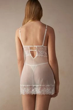 Fearless Femininity Tulle And Lace Babydoll 11 Fearless Femininity Tulle And Lace Babydoll -intimissimi shop LBD24852127 BI