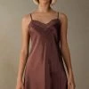 Silk Slip With Lace Insert Detail 1 Silk Slip With Lace Insert Detail -intimissimi shop LC71S1002J FI