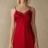 Silk Slip With Lace Insert Detail 1 Silk Slip With Lace Insert Detail -intimissimi shop LC71S11473 FI