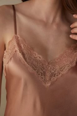 Silk Slip With Lace Insert Detail 11 Silk Slip With Lace Insert Detail -intimissimi shop LC71S1163I DT1W