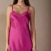 Silk Slip With Lace Insert Detail -intimissimi shop LC71S1206J FI