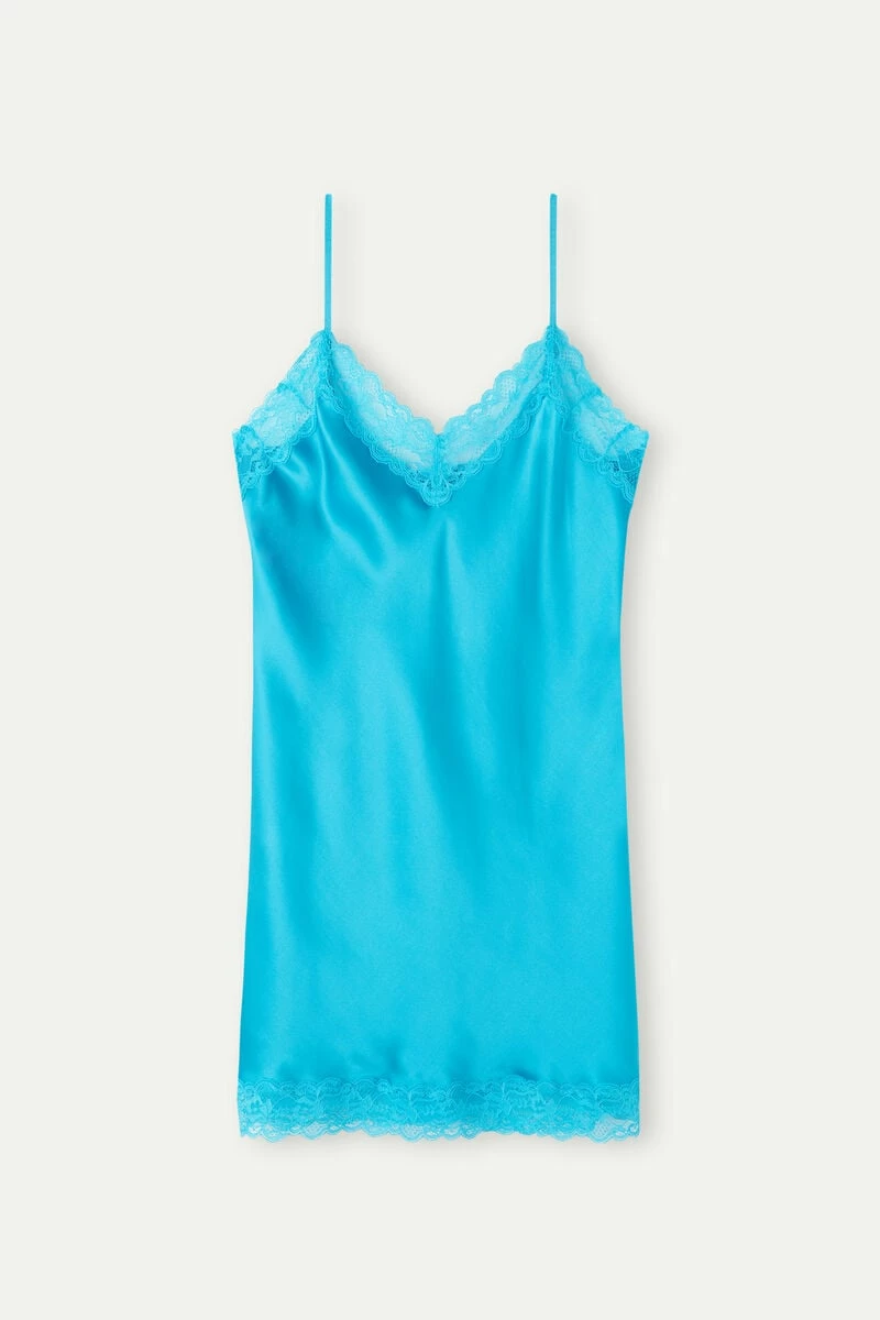 Silk Slip With Lace Insert Detail 7 Silk Slip With Lace Insert Detail - Image 5