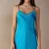 Silk Slip With Lace Insert Detail 2 Silk Slip With Lace Insert Detail -intimissimi shop LC71S1210J FI