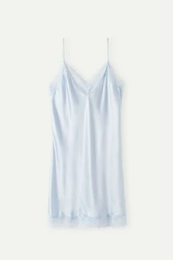 Silk Slip With Lace Insert Detail 12 Silk Slip With Lace Insert Detail -intimissimi shop LC71S1220J F