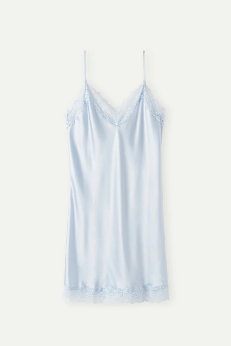 Silk Slip With Lace Insert Detail 7 Silk Slip With Lace Insert Detail - Image 5