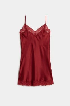 Silk Slip With Lace Insert Detail 14 Silk Slip With Lace Insert Detail -intimissimi shop LC71S1 1473 F