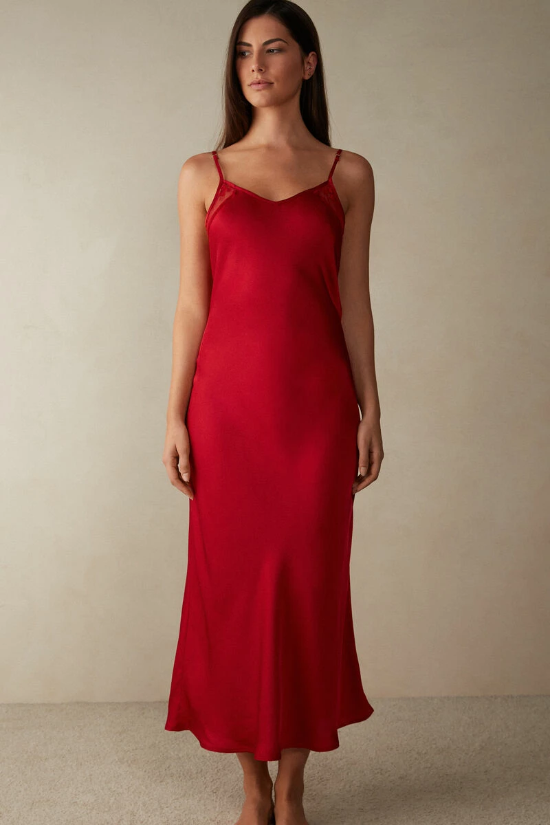 Luxury Treats Long Viscose Satin Slip 3 Luxury Treats Long Viscose Satin Slip