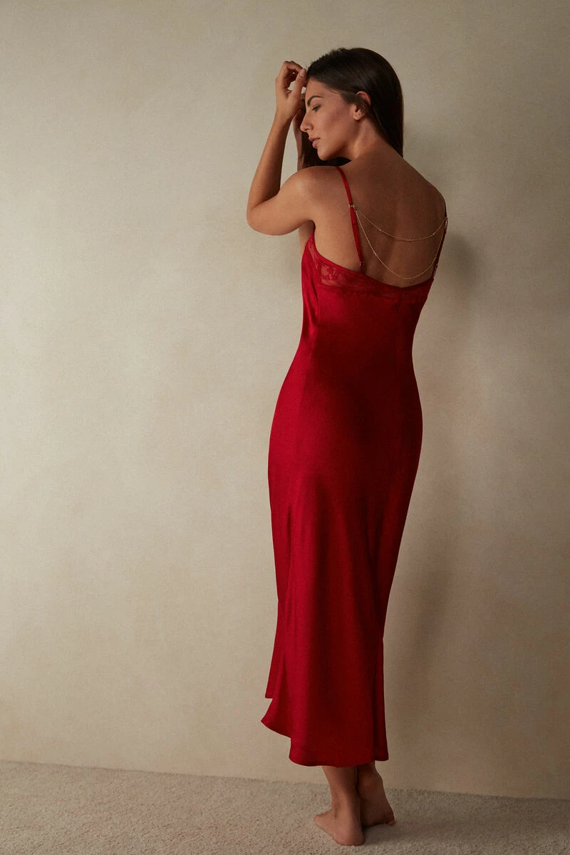 Luxury Treats Long Viscose Satin Slip 4 Luxury Treats Long Viscose Satin Slip - Image 2