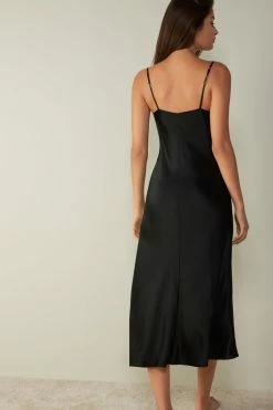 Midi-Length Slip In Silk -intimissimi shop LLD71S019 BI