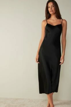 Midi-Length Slip In Silk