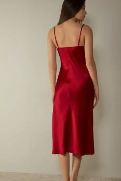 Midi-Length Slip In Silk 13 Midi-Length Slip In Silk -intimissimi shop LLD71S1473 BI