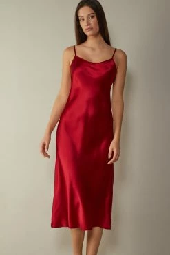 Midi-Length Slip In Silk