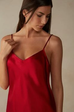 Silk Satin Top With V Neck 11 Silk Satin Top With V Neck -intimissimi shop LT71S41473 DT1W