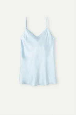 Silk Satin Top With V Neck -intimissimi shop LT71S4220J F