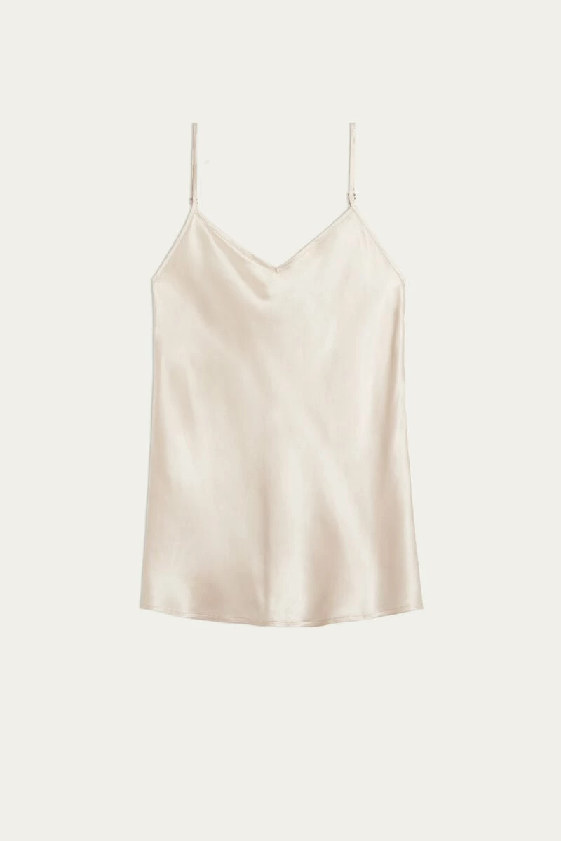 Silk Satin Top With V Neck 8 Silk Satin Top With V Neck - Image 6