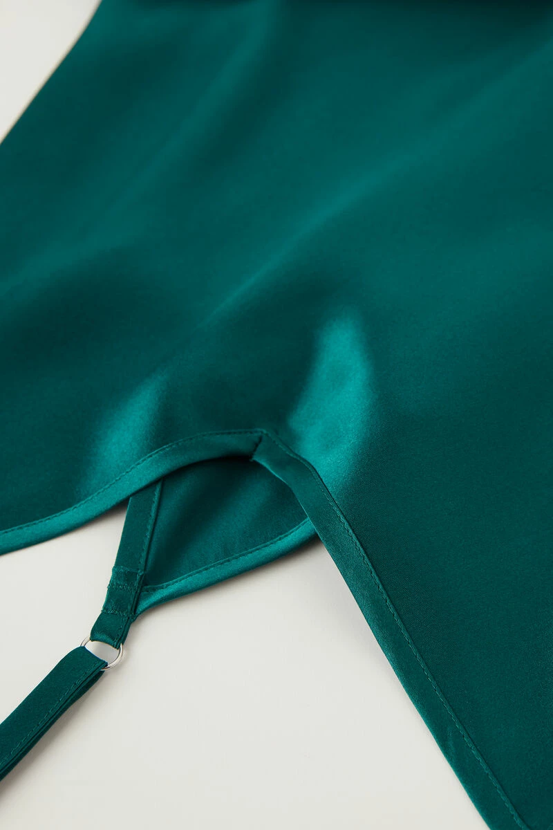 Silk Satin Top With V Neck 8 Silk Satin Top With V Neck - Image 6