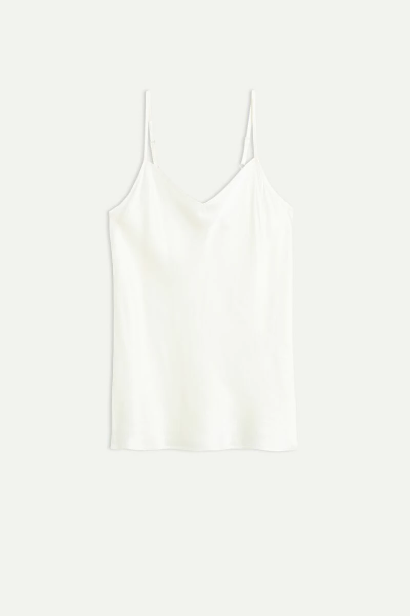 Silk Satin Top With V Neck 8 Silk Satin Top With V Neck - Image 6